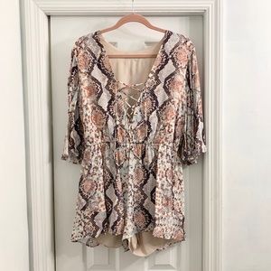 Snakeskin Romper